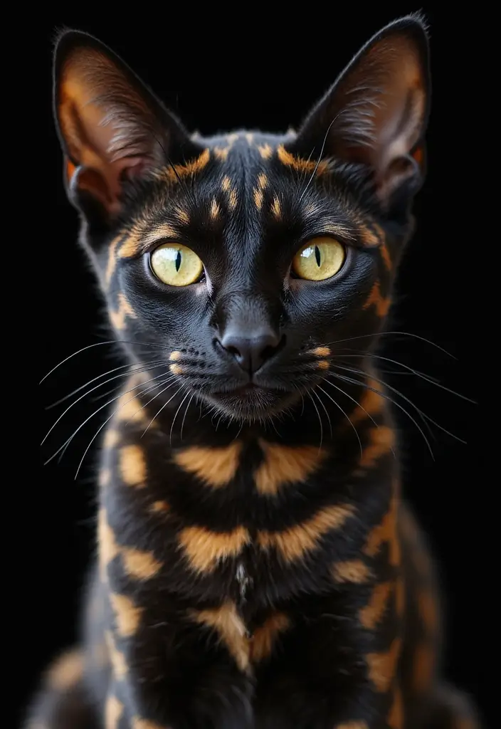 30 Egyptian Mau Cat Black Edition Photos for Fans - 10. Unique Patterns
