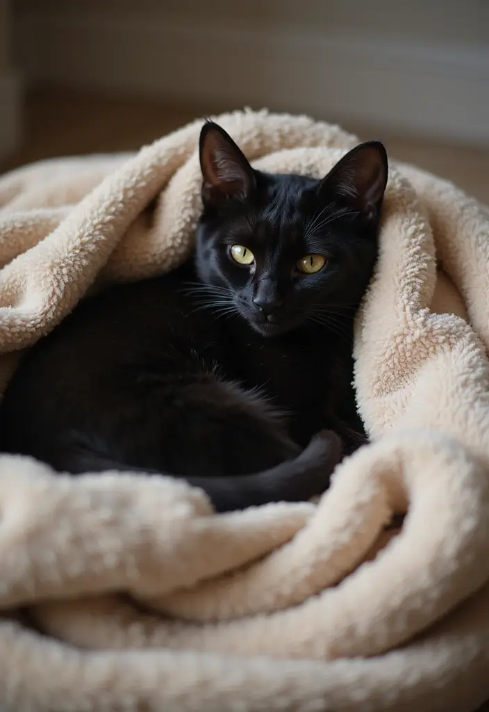 30 Egyptian Mau Cat Black Edition Photos for Fans - 6. Cozy Cuddles