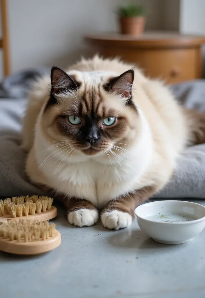 30 Himalayan Cat Grooming and Care Tips for New Owners - 15. Hairball Management