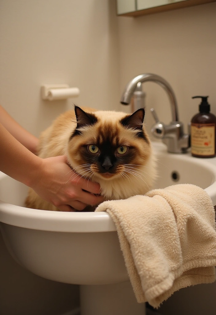 30 Himalayan Cat Grooming and Care Tips for New Owners - 4. Bathing Basics