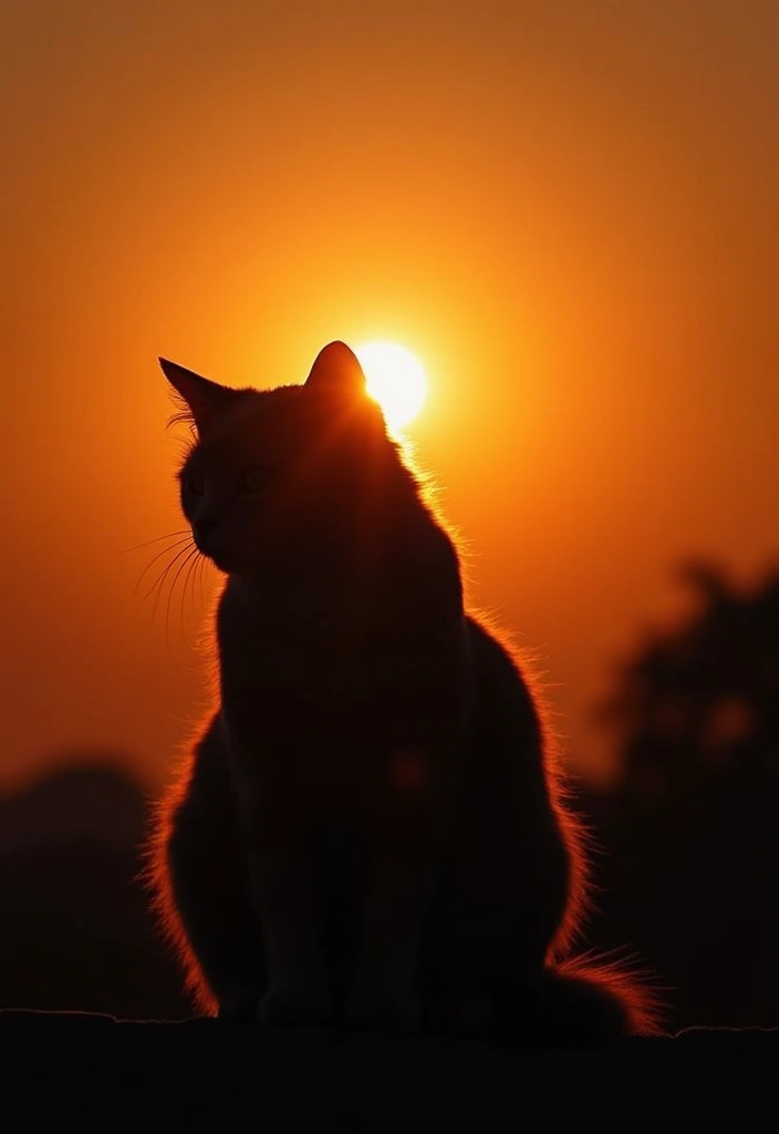 30 Tabby Persian Cat Photos That Will Inspire You - 19. Silhouette Shots