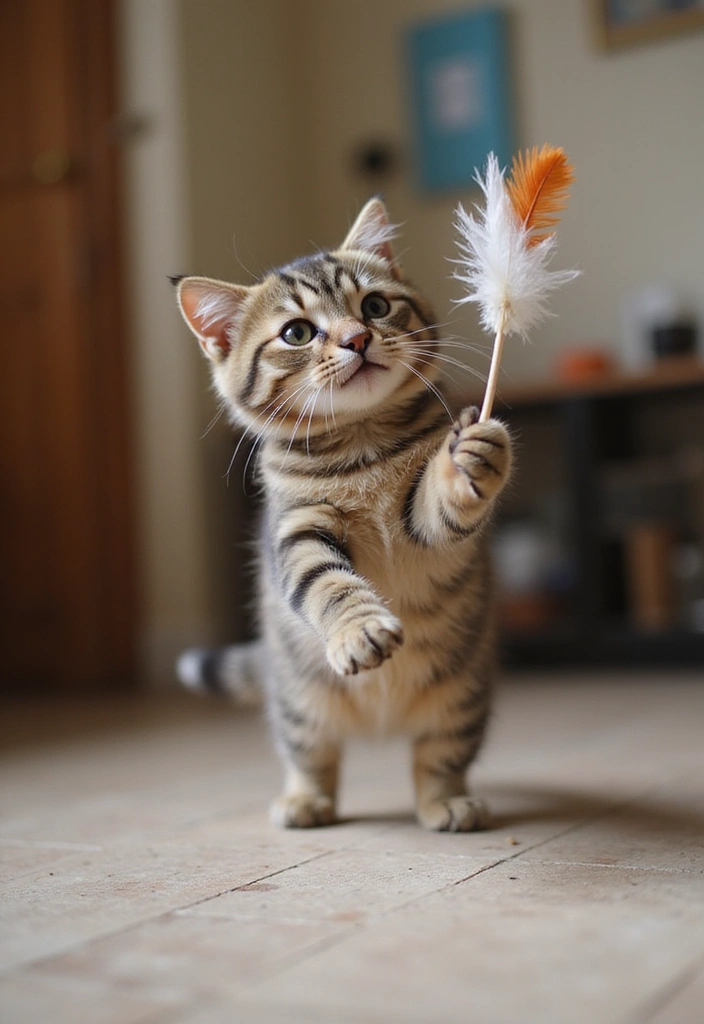 30 Tabby Persian Cat Photos That Will Inspire You - 5. Interactive Playtime