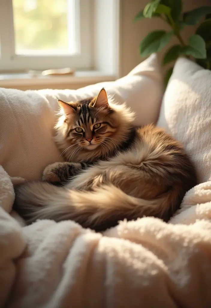 30 Tabby Persian Cat Photos That Will Inspire You - 6. Cozy Corners