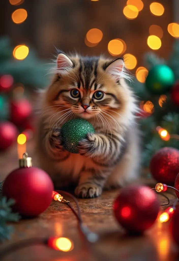 30 Tabby Persian Cat Photos That Will Inspire You - 8. Holiday Spirit
