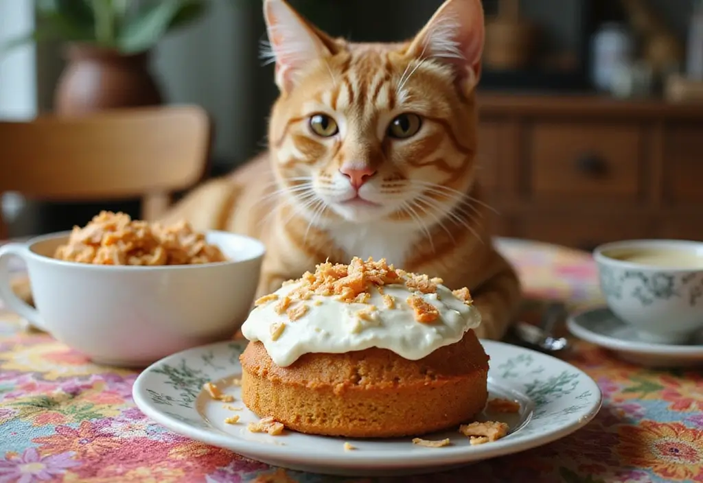 50 Cat Birthday Cake Ideas for Pet Lovers - 3. Chicken and Carrot Cake
