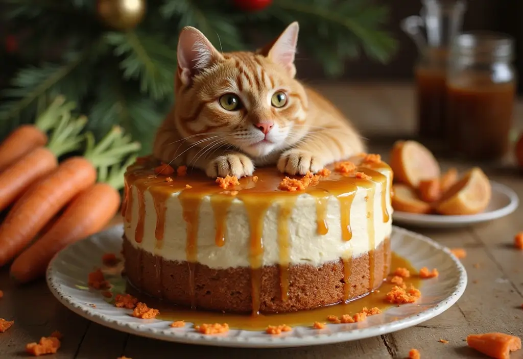 50 Cat Birthday Cake Ideas for Pet Lovers - 10. Carrot and Honey Cake