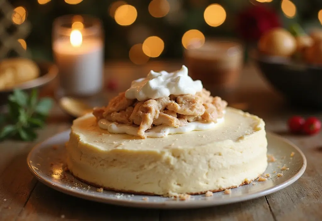 50 Cat Birthday Cake Ideas for Pet Lovers - 17. Creamy Chicken Cake