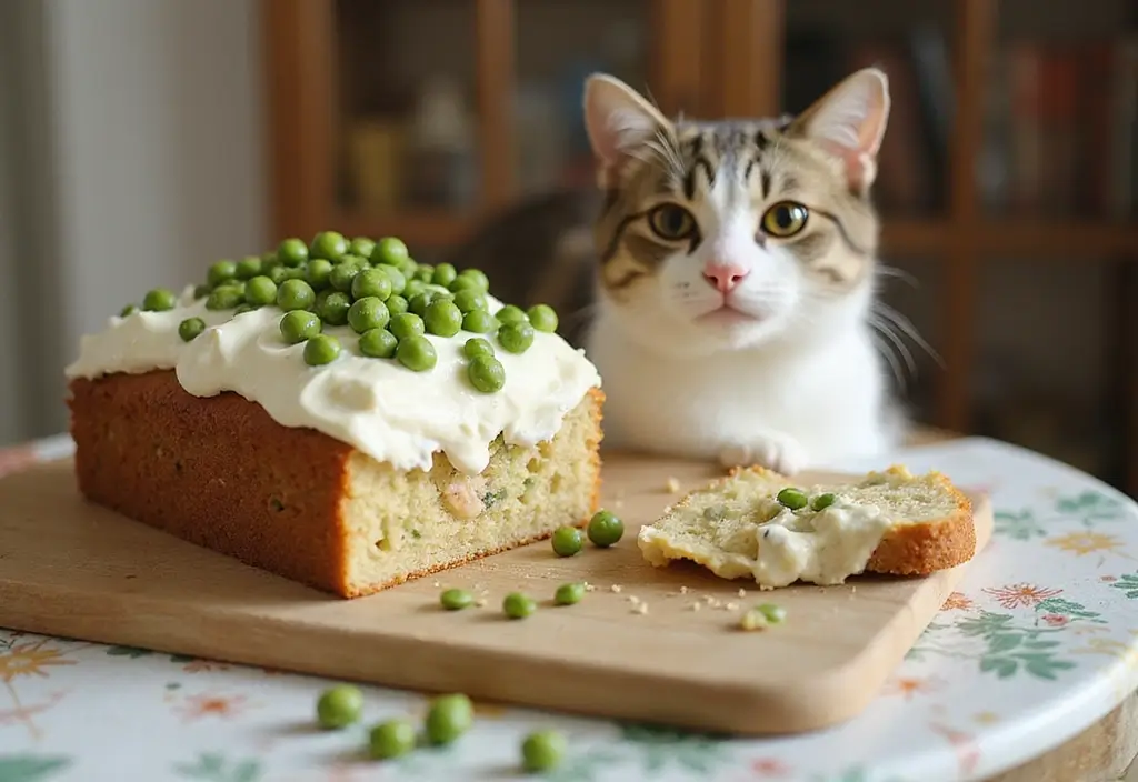 50 Cat Birthday Cake Ideas for Pet Lovers - 27. Chicken and Peas Cake