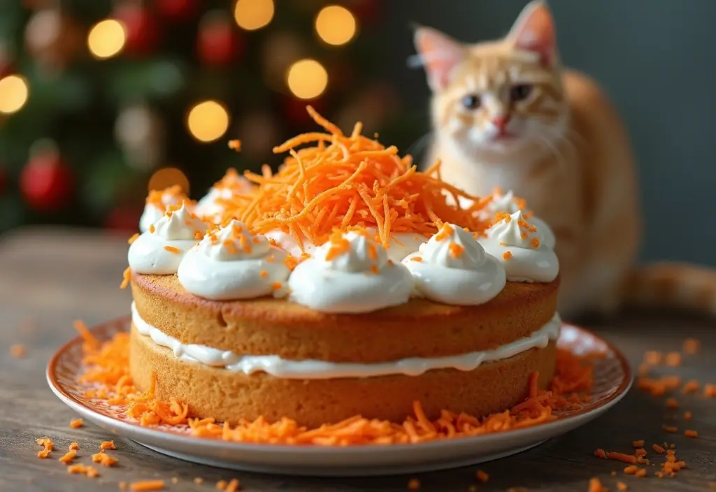 50 Cat Birthday Cake Ideas for Pet Lovers - 28. Tuna and Carrot Cakes