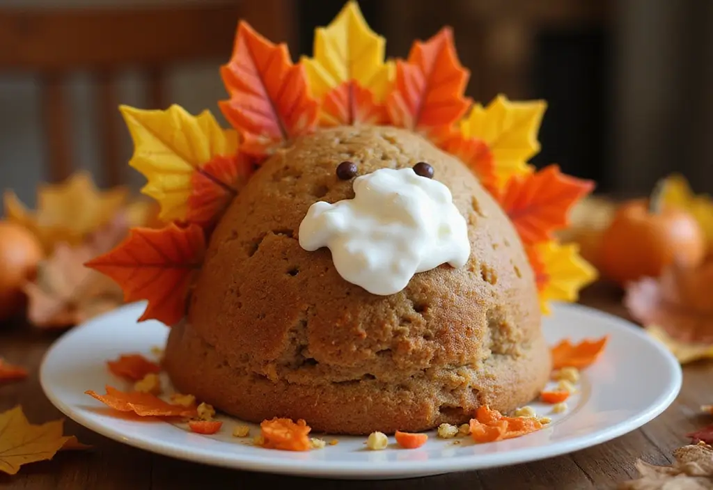 50 Cat Birthday Cake Ideas for Pet Lovers - 31. Thanksgiving Turkey Cake