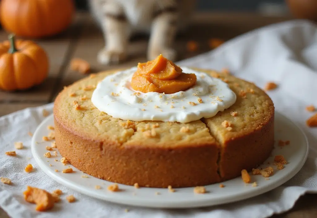 50 Cat Birthday Cake Ideas for Pet Lovers - 36. Grain-Free Chicken Cake